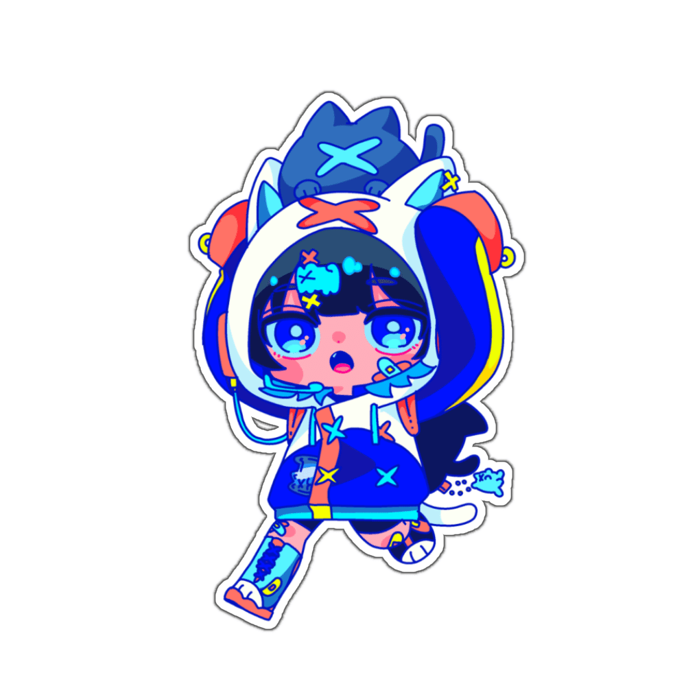 このはらとこのねこステッカー